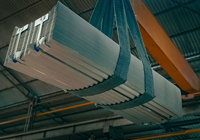 Galvanised metal roofing sheets