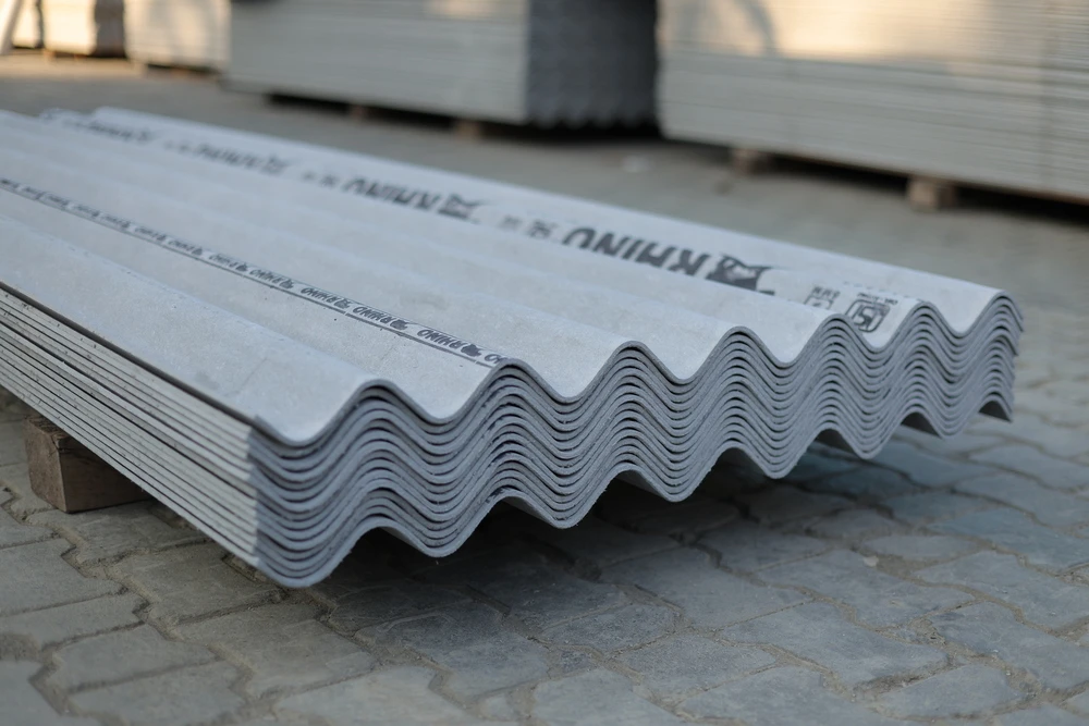 Asbestos cement roof sheets