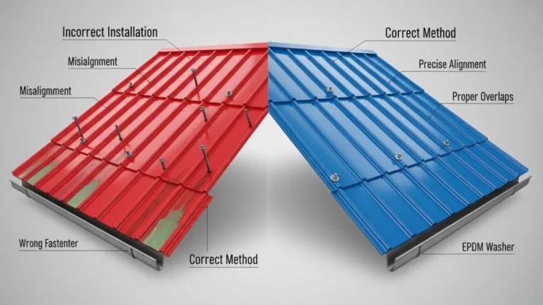 Common Mistakes to Avoid When Installing Coloured Roofing Sheets