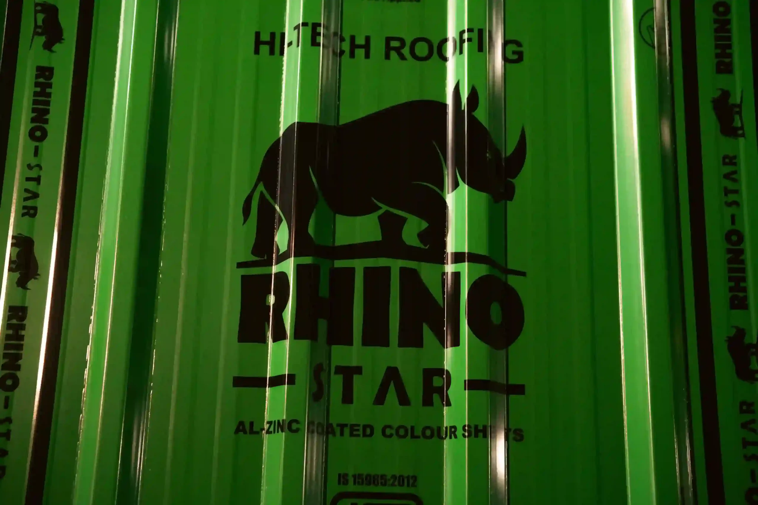 green colour coated metal roofing sheets