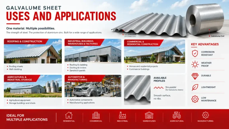 Galvalume Sheet Uses and Applications